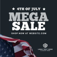 Fourth of July Sale Linkedin Post Design