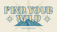 Wild Outdoor Adventure Facebook Event Cover