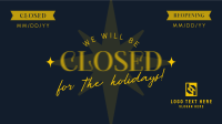 Holiday Closing Badge Animation