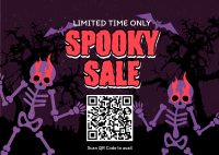 SkeletonFest Sale Postcard