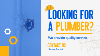 Professional Plumbing Facebook Event Cover Design