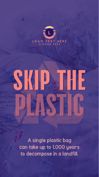 Sustainable Zero Waste Plastic Instagram Story