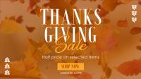 Thanksgiving Leaves Sale Facebook Event Cover