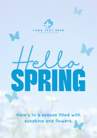 Spring Greeting Quote Poster