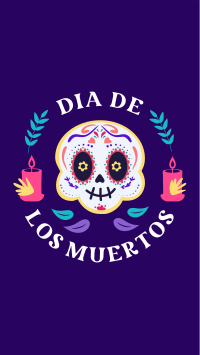 Day of the Dead Badge Facebook Story