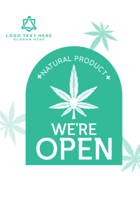 Open Medical Marijuana Poster