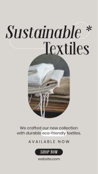 Sustainable Textiles Collection Facebook Story