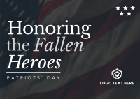 Honoring Fallen Soldiers Postcard