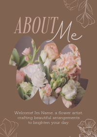 Flower Arranger About Me Flyer