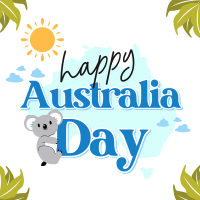 Koala Astralia Celebration Instagram Post Design