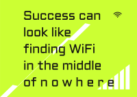 WIFI Motivational Quote Postcard