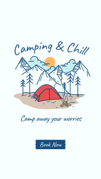 Camping and Chill Instagram Story