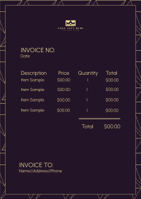 Beauty Invoice example 2