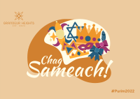 Chag Purim Sameach Postcard Image Preview