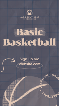 Retro Basketball Facebook Story Design