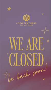 We're Closed Instagram Story