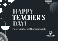 Generic Teacher Greeting Postcard