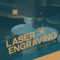 Laser Engraving Service Instagram Post Design