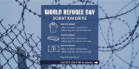 World Refugee Day Donation Drive Twitter Post