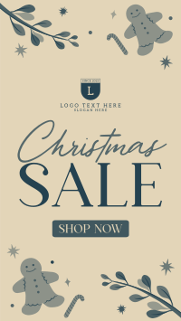 Rustic Christmas Sale Facebook Story