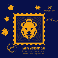 Victoria Day Bear Stamp Instagram Post