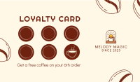 Coffee Business Card example 3