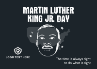 Martin Luther Tribute Postcard Design