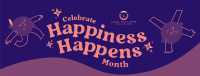 Celebrate Happiness Month Facebook Cover