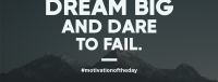 Dream Big Motivation Facebook Cover Image Preview