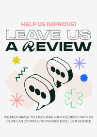 Fresh Funky Customer Feedback Poster