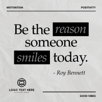 Make Someone Smile Instagram Post