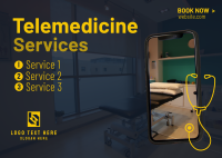 Telemedicine Services Postcard