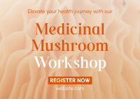 Minimal Medicinal Mushroom Workshop Postcard