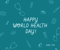 World Health Day Icons Facebook Post