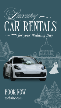 Luxury Wedding Car Rental Instagram Reel Image Preview