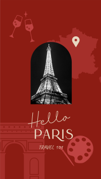 Paris Holiday Travel  Instagram Story Design