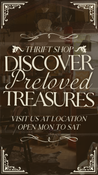 Rustic Thrift Shop Instagram Reel Design