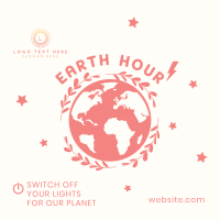 Recharging Earth Hour Instagram Post