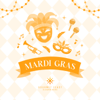 Mardi Gras Celebration Instagram Post Image Preview