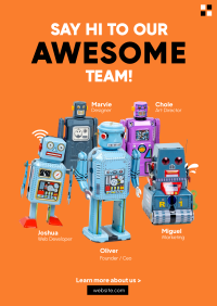Team Bots Poster Design