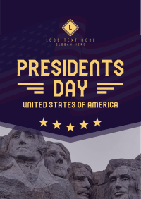 Presidents Day of USA Poster