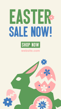 Floral Easter Bunny Sale Instagram Reel Image Preview