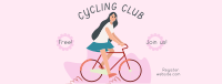 Bike Club Illustration Facebook Cover