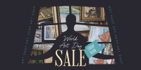 World Art Day Sale Twitter Post Design