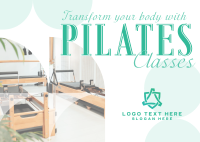 Minimalist Pilates Classes Postcard