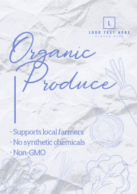 Organic Produce Poster Design