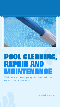 Pool Cleaning Services Facebook Story Image Preview