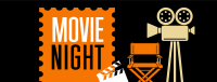 Minimalist Movie Night Facebook Cover
