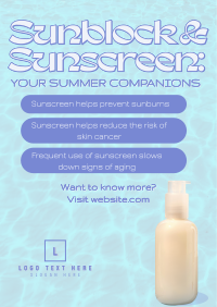 Sunscreen Beach Companion Poster