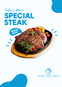 Todays Menu Steak Poster